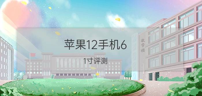 苹果12手机6.1寸评测 苹果12 6.1英寸有多大对比？